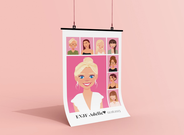 Affiche personnalisée EVJF - EVG - Anniversaire