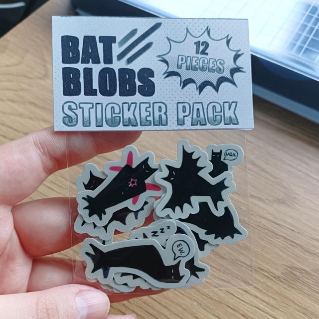 bat blobs - sticker pack