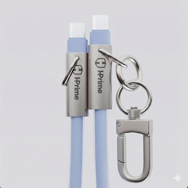 Cabo USB HPrime LoopCharge Mini 60W Tipo C x Tipo C 0.38M