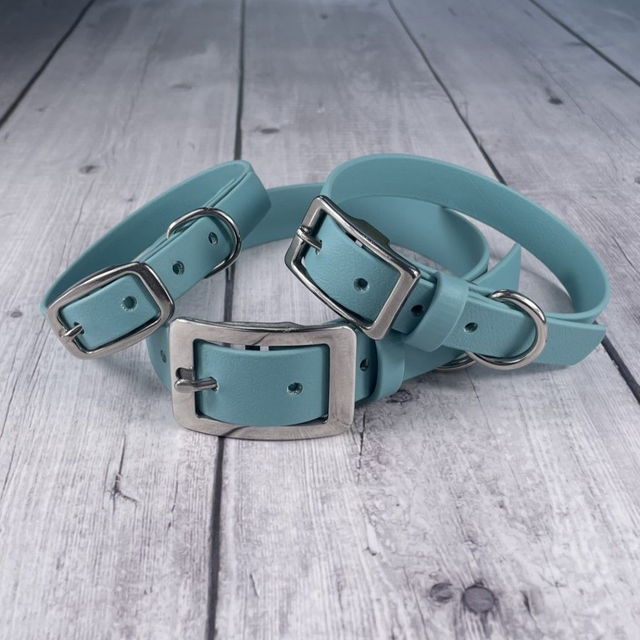 Dusty Turquoise Waterproof BioThane® Collar