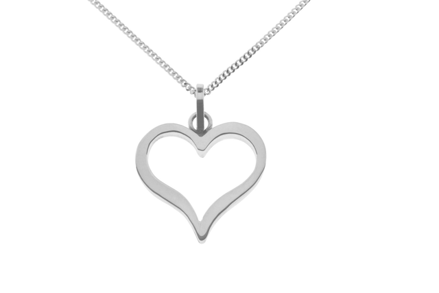Tianguis Jackson Silver Open Heart Necklace