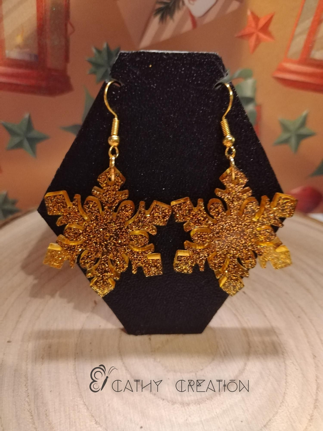 Boucles d'oreilles noël 