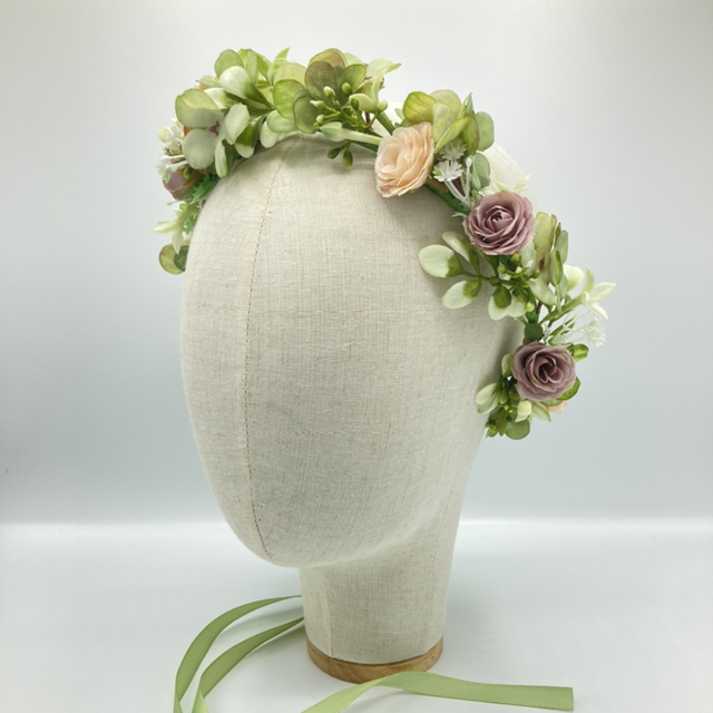 C-18 Faux Flower Crown