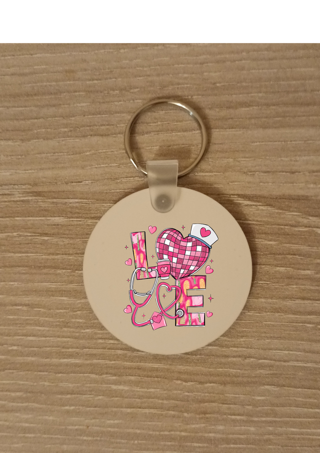 Porte clé love infermière 
