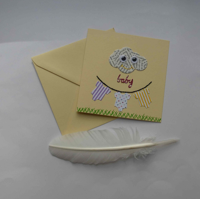 Une carte artisanale de naissance