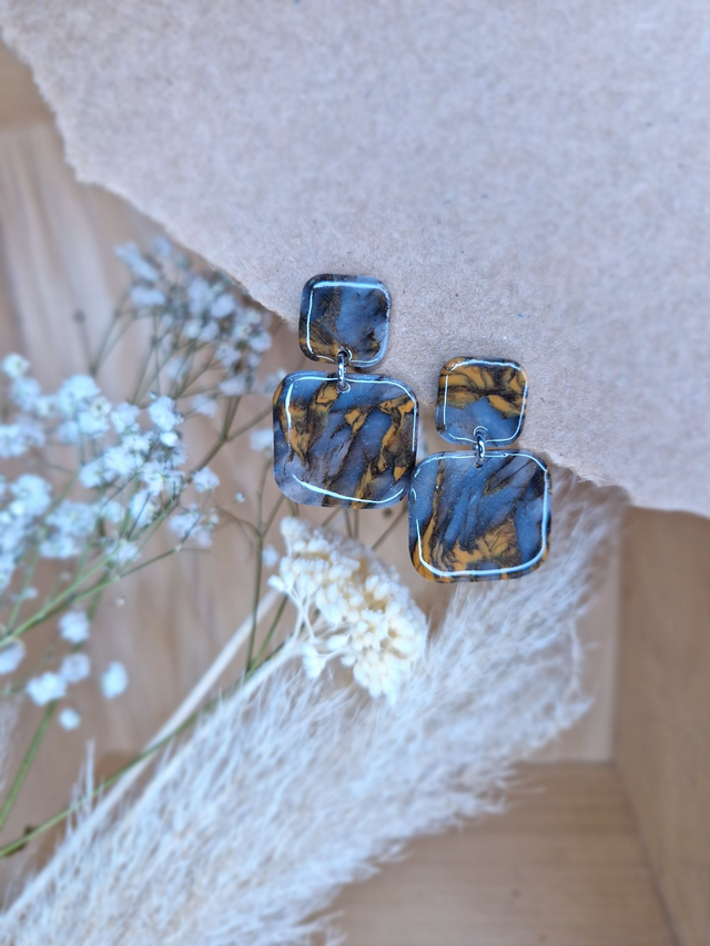 Luxueuse / boucles d'oreilles