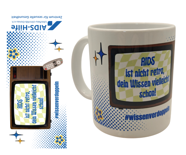 Tasse "AIDS ist nicht retro"