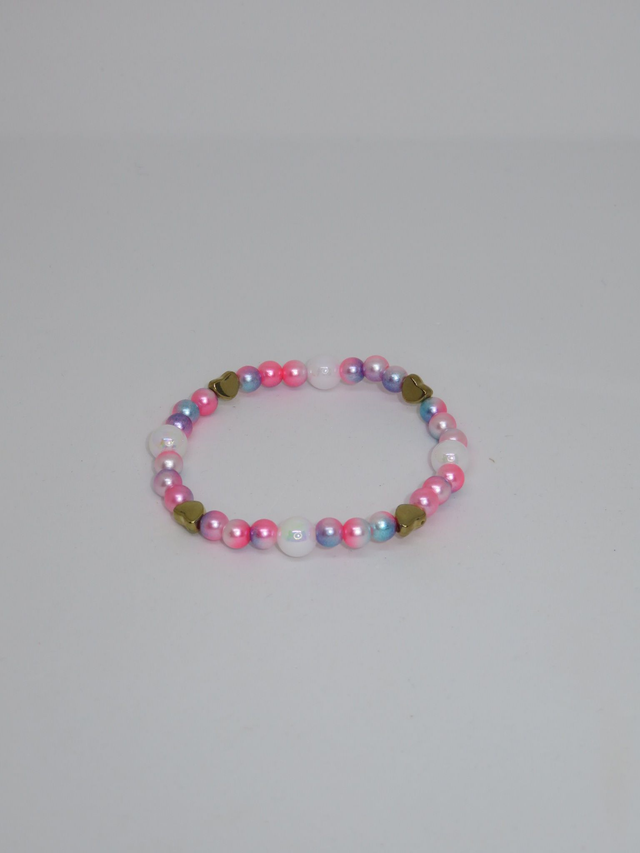 Bracelet pastel et coeur