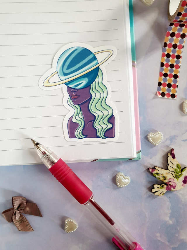 Planet Lady Single Sticker