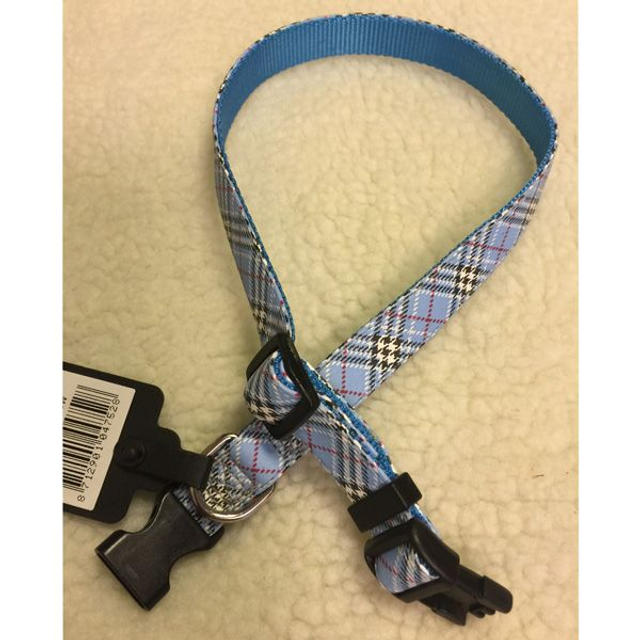 Dog fashion halsband caledonea L blauw