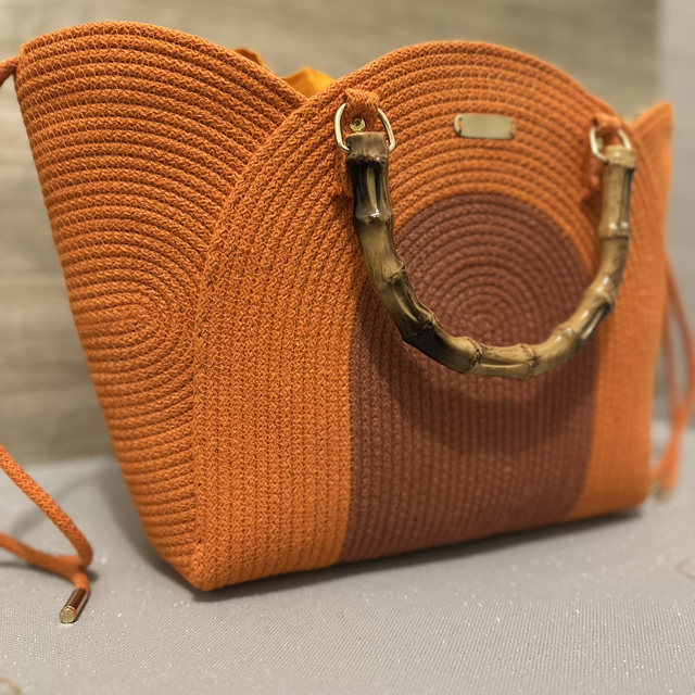 Sac Flora Orange & Terracotta