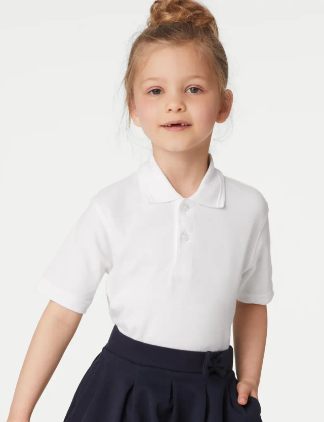 Polo Shirt (girls white)