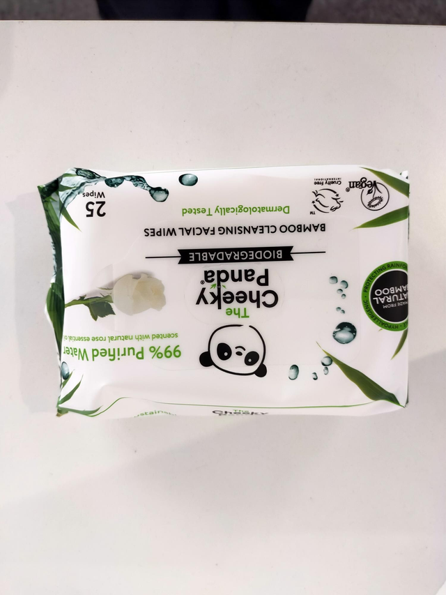 Cheeky Panda Bamboo Facial Cleansing Wipes Rose Scented (25) 98433