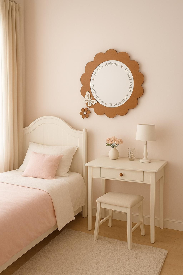 Miroir fleur ou soleil, confiance en soi