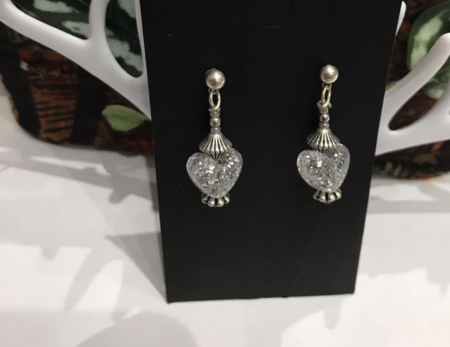 White Dangling Earrings-WDE20