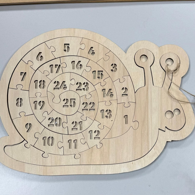 Zahlenschnecke - Lernpuzzle