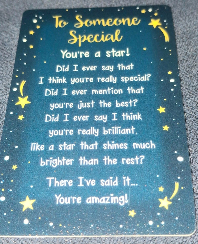 Wallet Card Keepsake