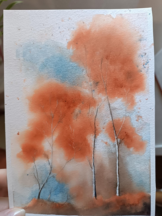 Tableau Aquarelle automne 2