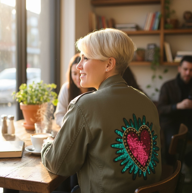 Veste militaire customisée du 40 au 44