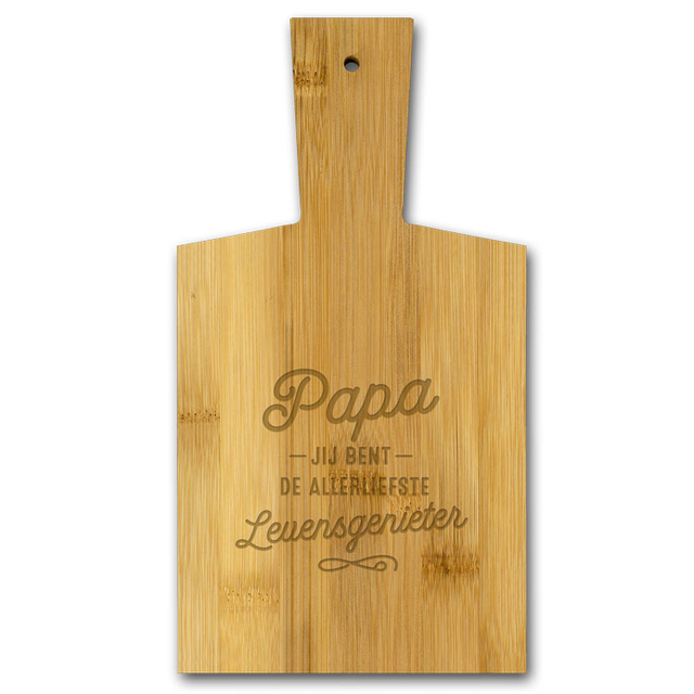 Borrelplank: Papa jij bent de allerliefste 