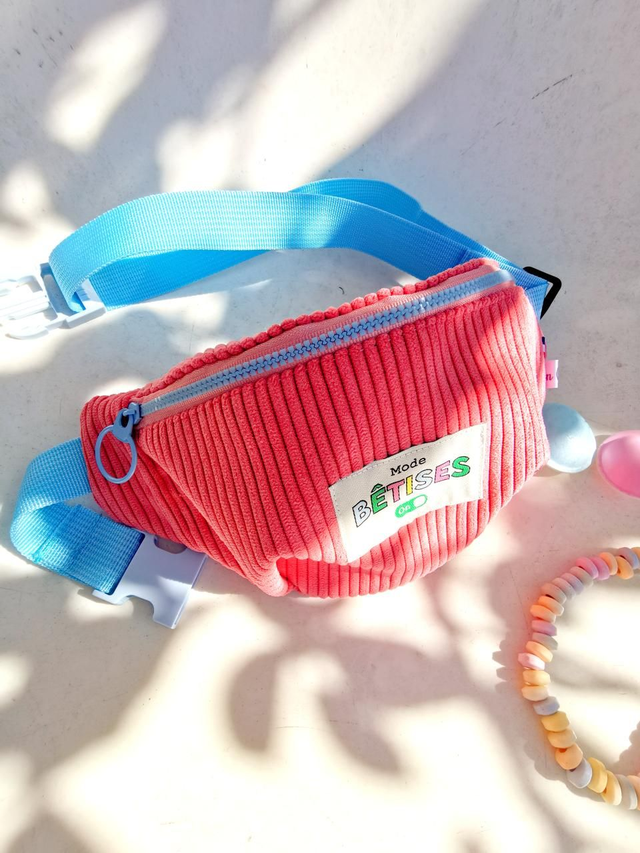 Banane BILLY velour corail 