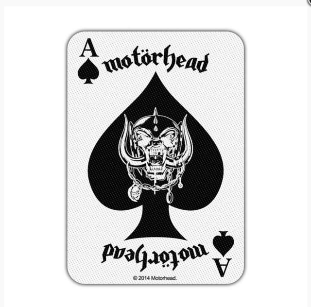 MOTORHEAD STANDARD PATCH: ACE OF SPADES CARD