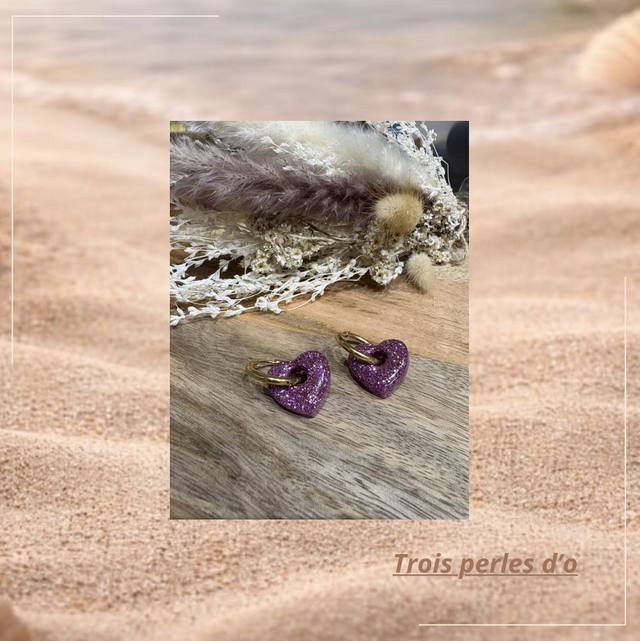 Boucle d’oreilles cœur