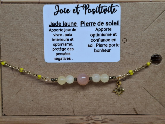 Bracelet JOIE ET POSITIVITÉ 