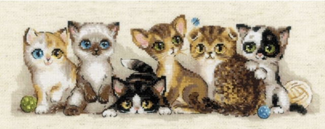 RIOLIS Kittens Counted Cross Stitch Kit