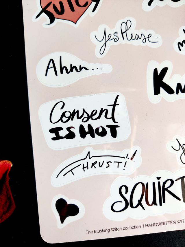 R18 Kinky Sticker sheet Waterproof