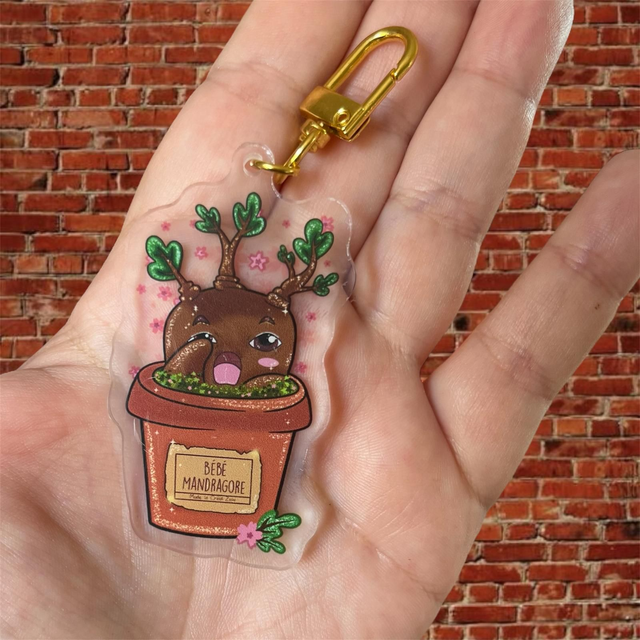 Porte clé Acrylique Bébé Mandragore
