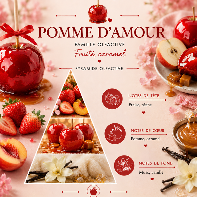 Bougie Pomme d'amour
