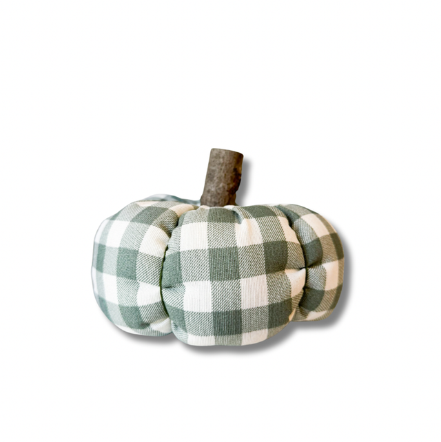 Calabaza de tela vichy