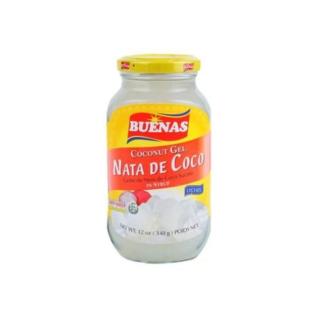 Buenas Coconut Gel Nata De Coco In Syrup White 340g