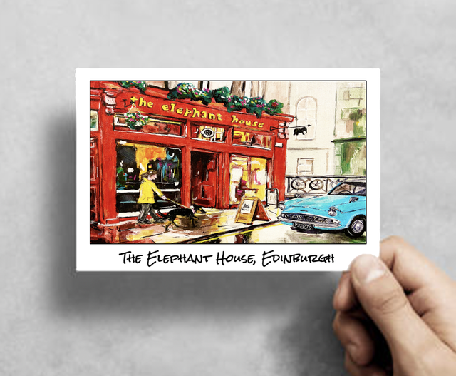 X10 Postcards -  The Elephant House, Edinburgh (40p per unit)