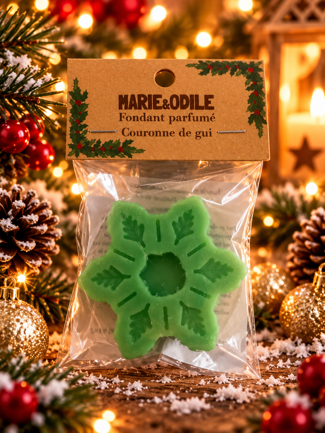 Fondant parfumé Couronne de gui - 14 grammes