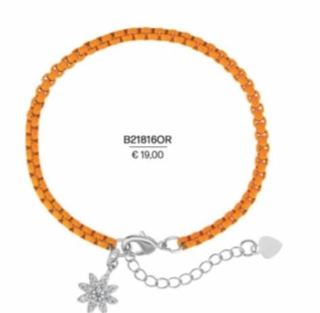 Bracciale acciaio con ciondolo in argento 925