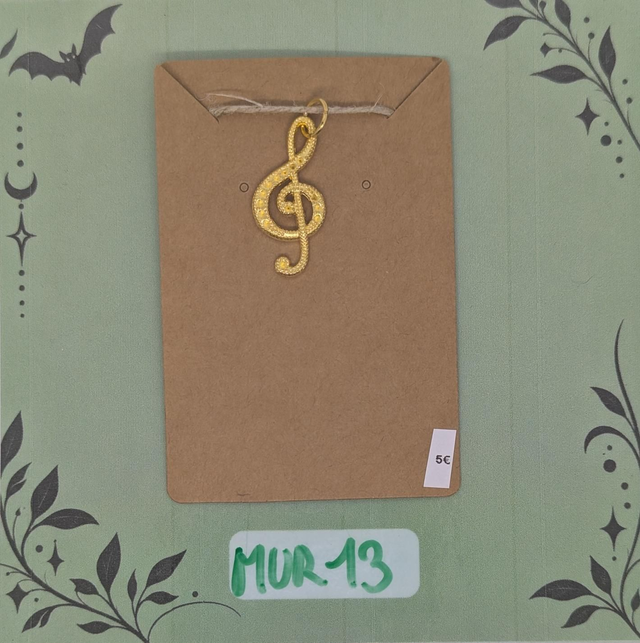 MUR13 Pendentif Clé de Sol
