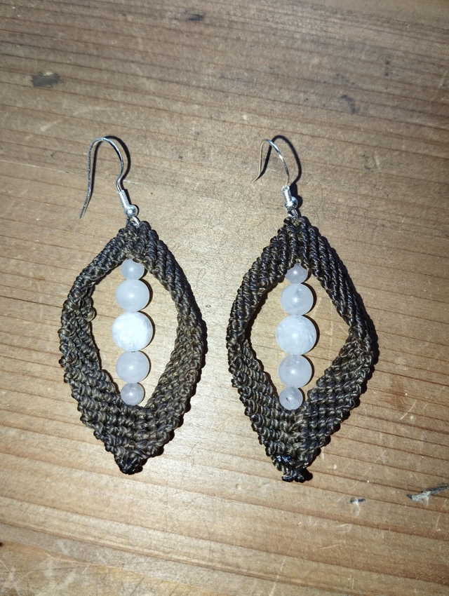 Boucles d'oreilles Quartz Rose 