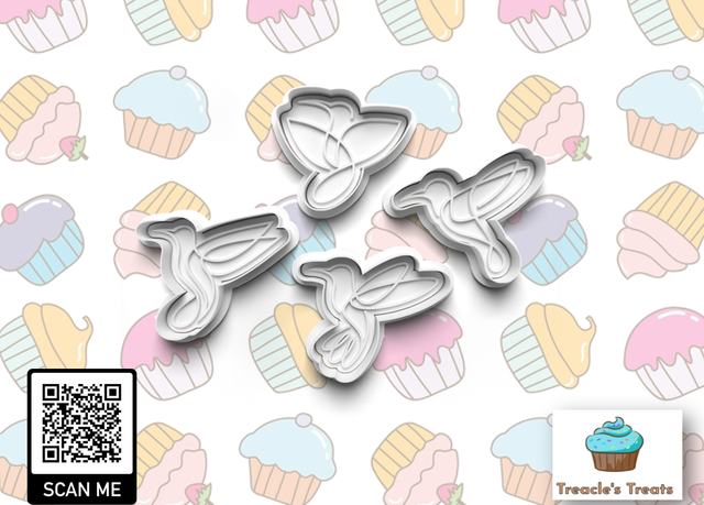 Hummingbirds Fondant/cookie stamps with cutters 