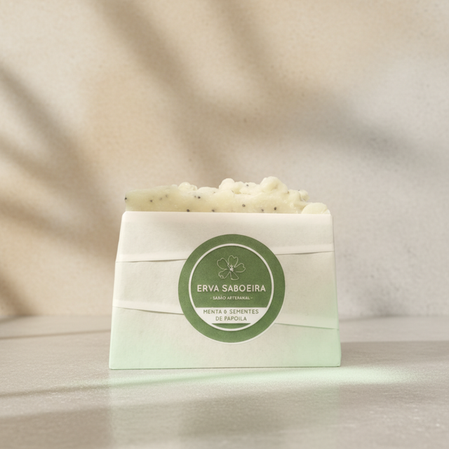 Sabonete de Menta &amp; Sementes de Papoila