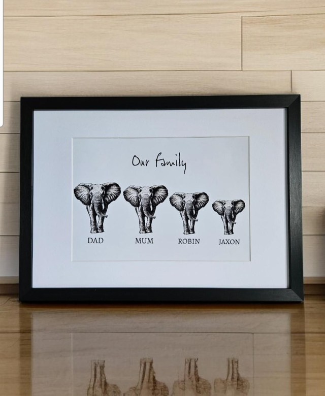 Elephant Family Print🐘