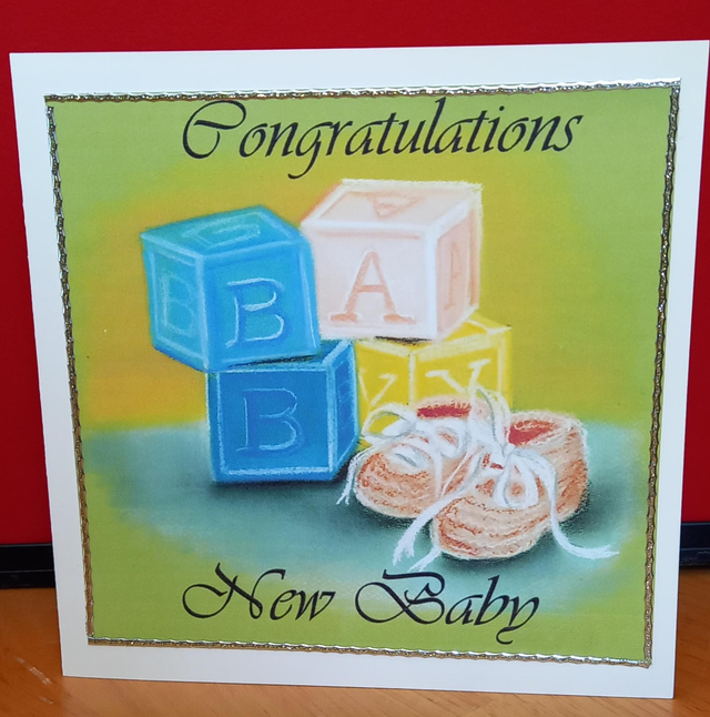 New baby card 