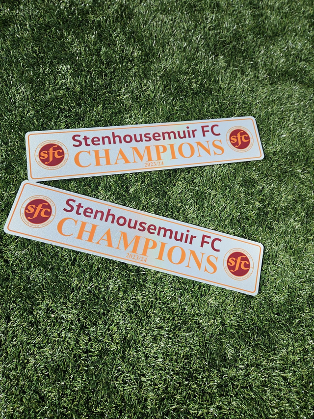 Champions Registration Plate