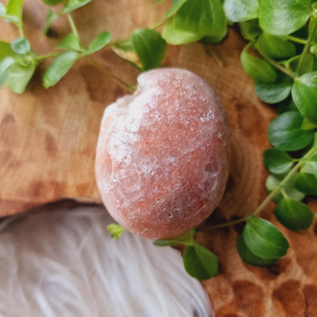 Pink Amethyst Palm with Druzy 