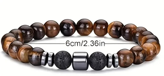 Bracelet en Oeil de tigre - 8mm