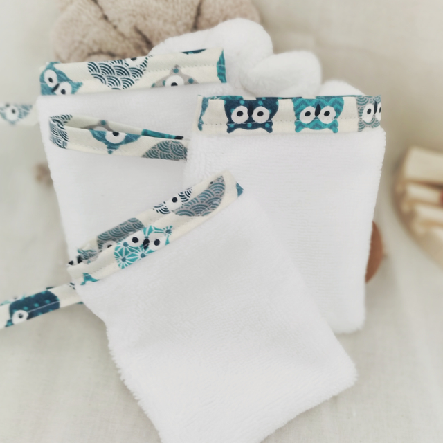 Mini Gant de Toilette en Éponge de Bambou Écologique