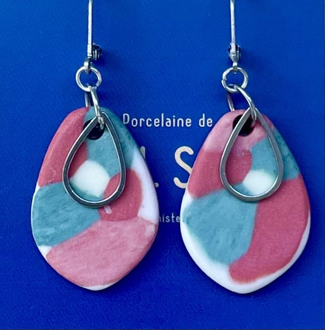 Boucles d&quot;oreilles &quot;Surf&quot; modèle 3