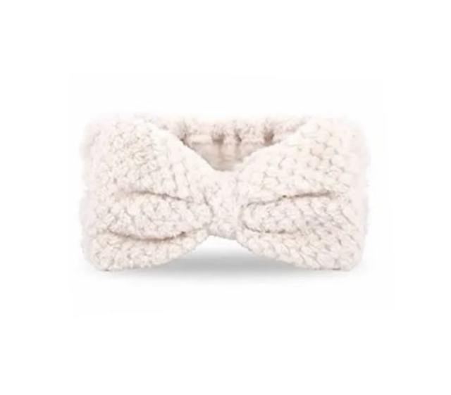 Bandeau cheveux beige