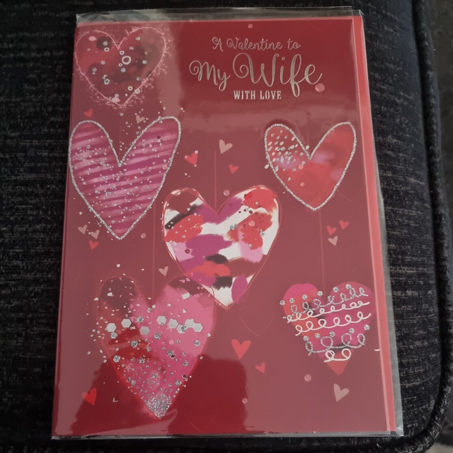 Wife With Love. Valentines Day Card